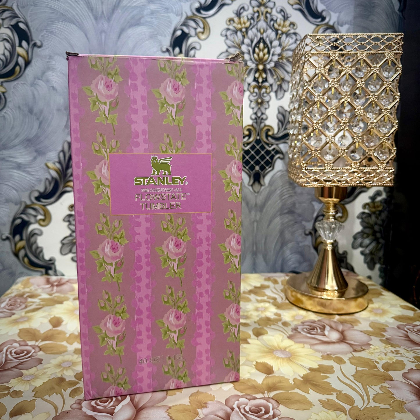 Stanley Tumbler – Pink Rose Blush (40oz - Limited Edition - Premium Inspired - Simple Box)