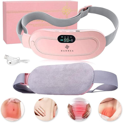 Period Cramping Pain Relief Belt – Soothing Heat & Vibration for Period Pain - Rechargeable